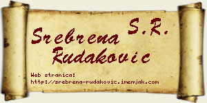 Srebrena Rudaković vizit kartica